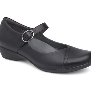 Dansko Fawna Black Mary Jane Style Shoe Size EU38 pre-owned.